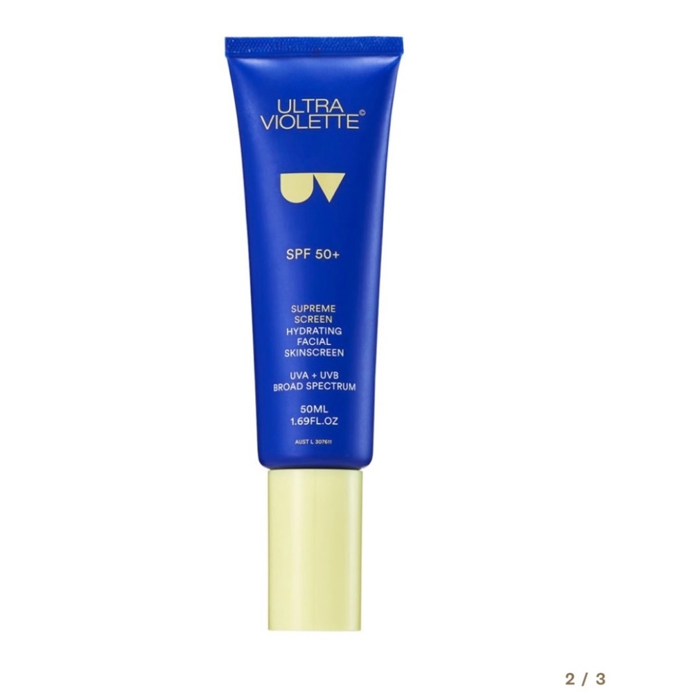 Ultra Violette SPF 50+ Supreme Screen Hydrating Facial Sunscreen NEW IN BOX